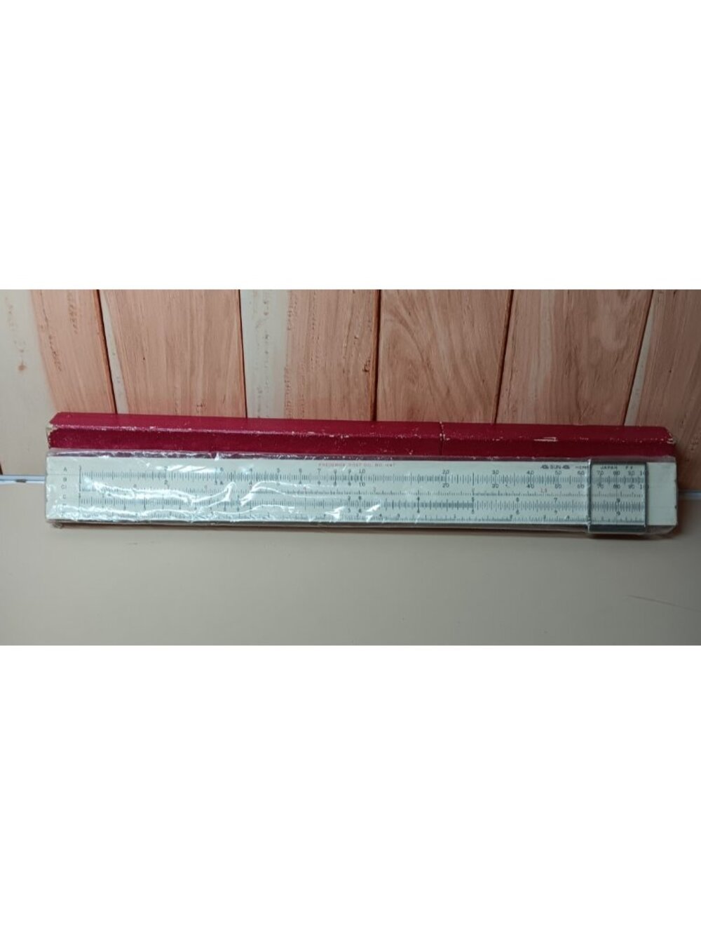 Post 1447 Slide Rule Bamboo with Box